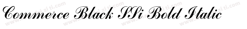 Commerce Black SSi Bold Italic字体转换